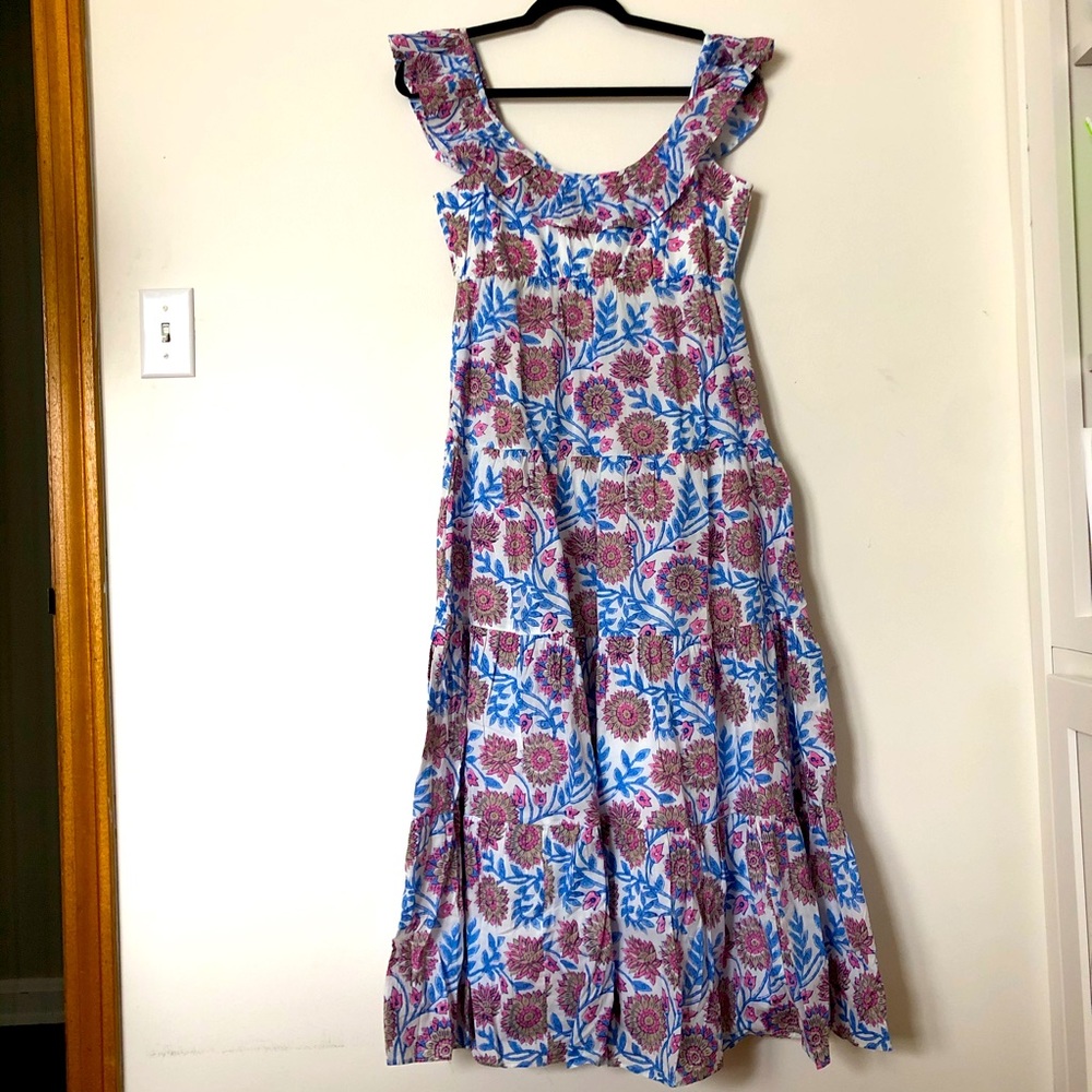 J.Crew Tiered Ruffleneck Dress, Size XXS. NWT